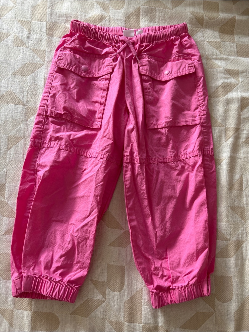 GAP Girls' Pink Cargo Jogger Pants